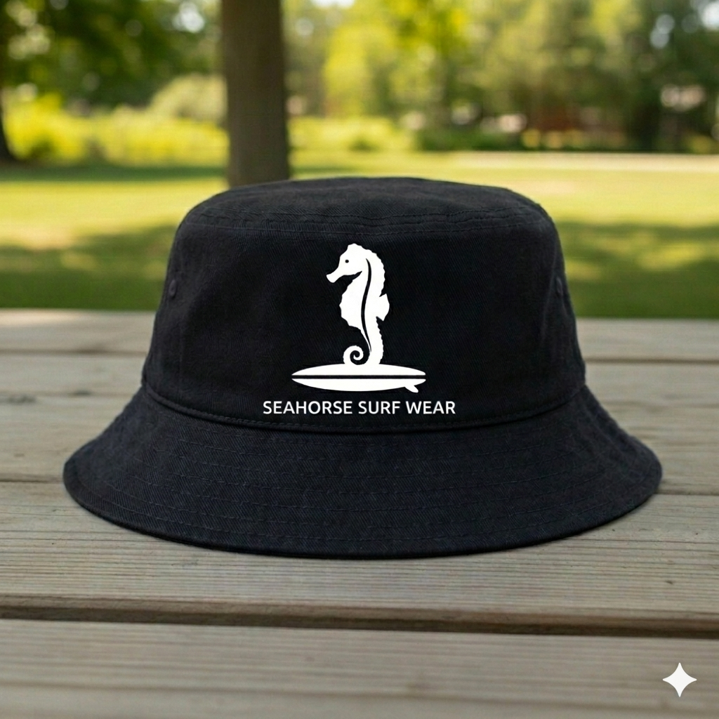 Seahorse Surf Wear Bucket Hat
