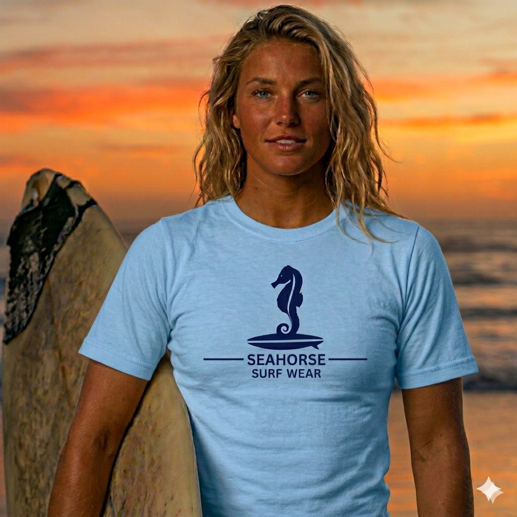 Seahorse light blue 200 performance short sleeve