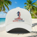Seahorse Surf Wear Velcro Back Baseball Hat