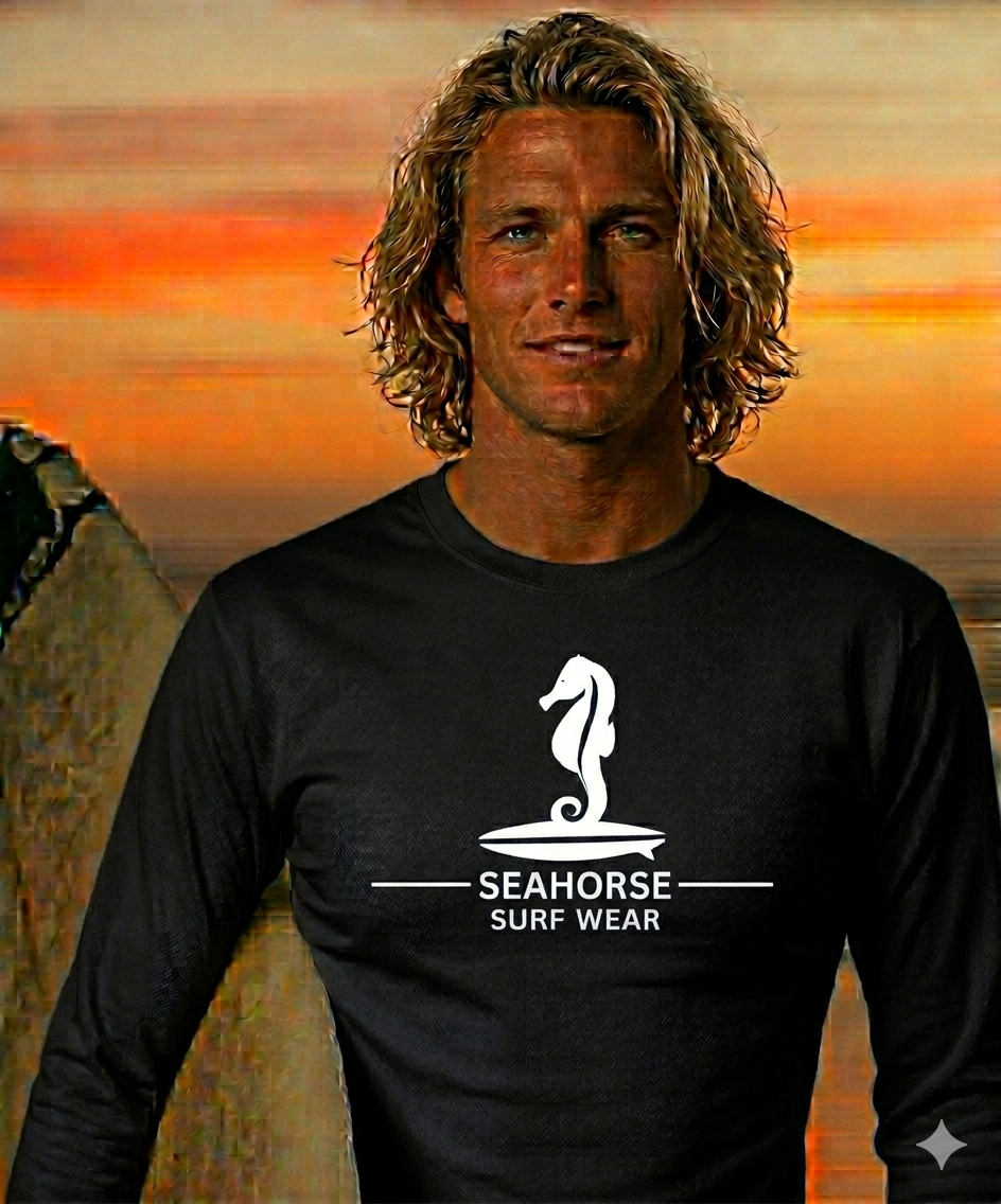 Seahorse performance Black long sleeve