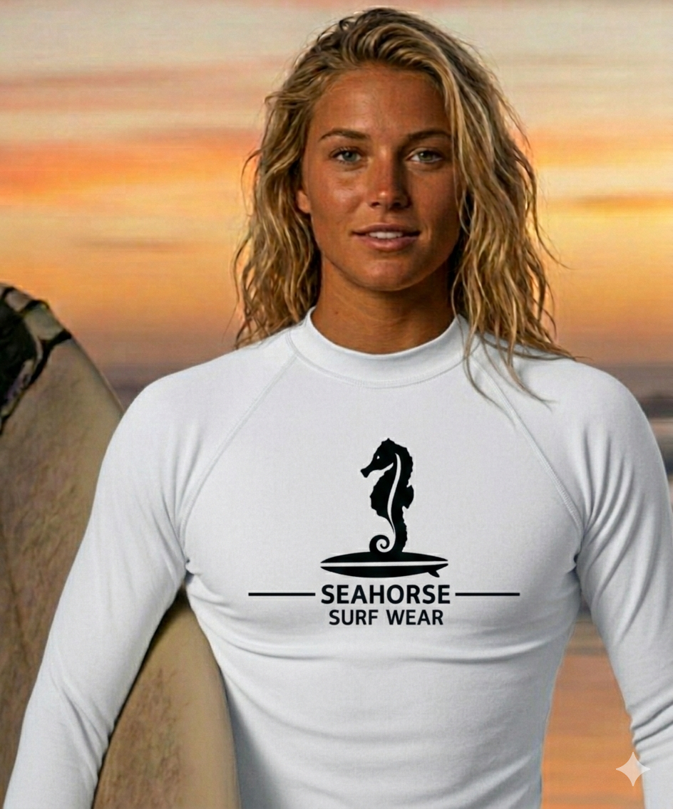 Seahorse performance white long sleeve