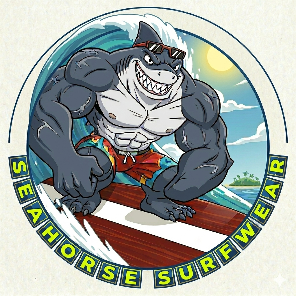 shark surfer