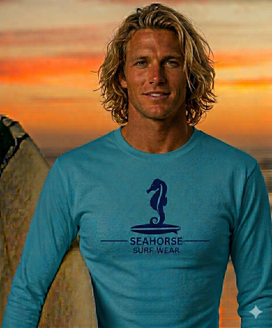 Seahorse G240 light Blue long sleeve