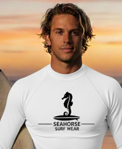 Seahorse performance white long sleeve