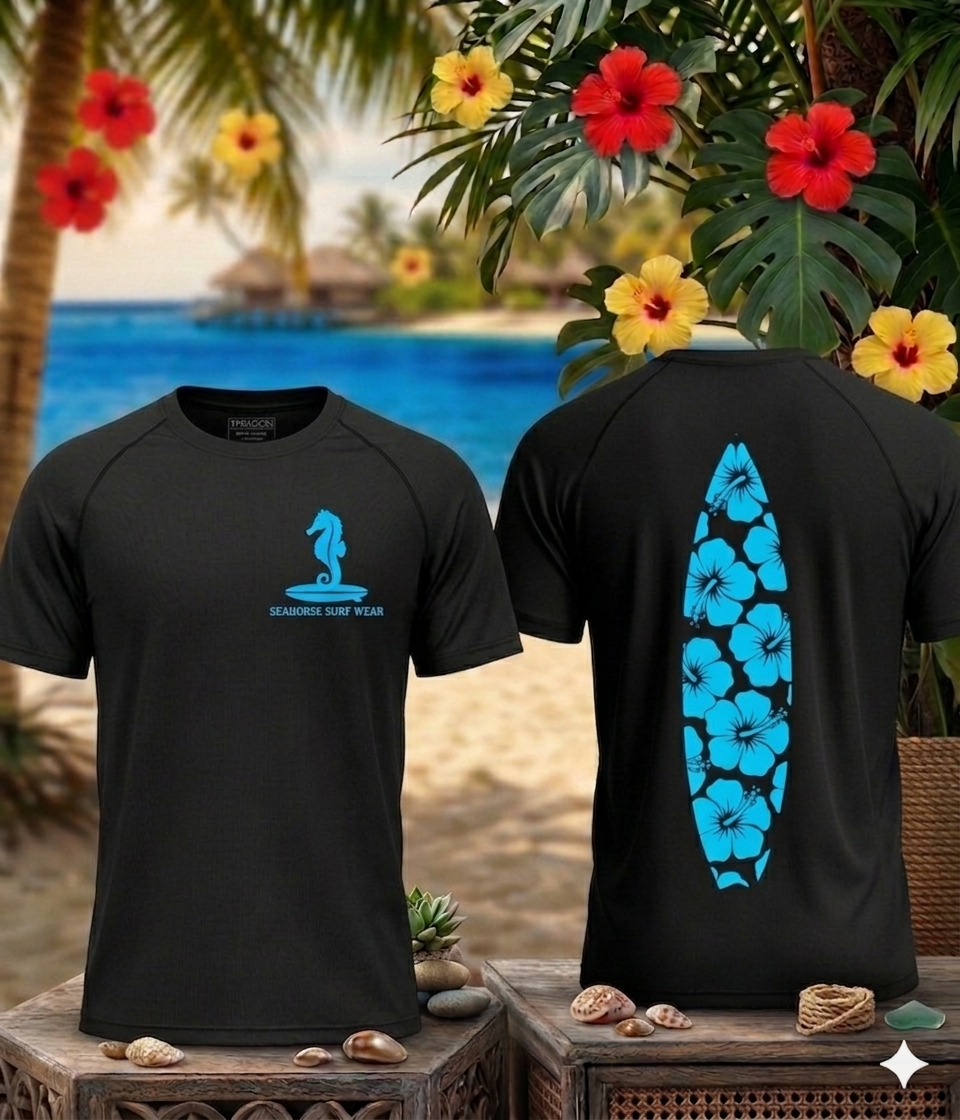 Hawaii Blue performance short sleeve